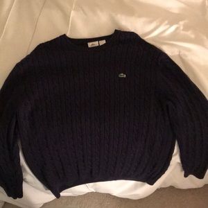 Lacoste Navy Blue Sweater Sz 8 XXL